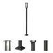Abbey 1 Light 114.25 inch Black Outdoor Post Mounted Fixture