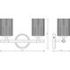 Dover Street 2 Light 14.25 inch Polished Nickel Vanity Wall Light