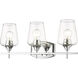Joliet 3 Light 21.5 inch Chrome Vanity Wall Light