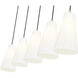 Farrell 5 Light 42 inch Brushed Nickel Linear Chandelier Ceiling Light