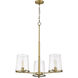 Callista 3 Light 28 inch Rubbed Brass Chandelier Ceiling Light