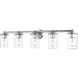 Thayer 5 Light 39 inch Chrome Vanity Wall Light