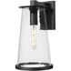 Bar Harbor 1 Light 18 inch Sand Black Outdoor Wall Light