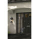Tiberius 4 Light 24 inch Black Outdoor Wall Light in Clear Seedy Glass