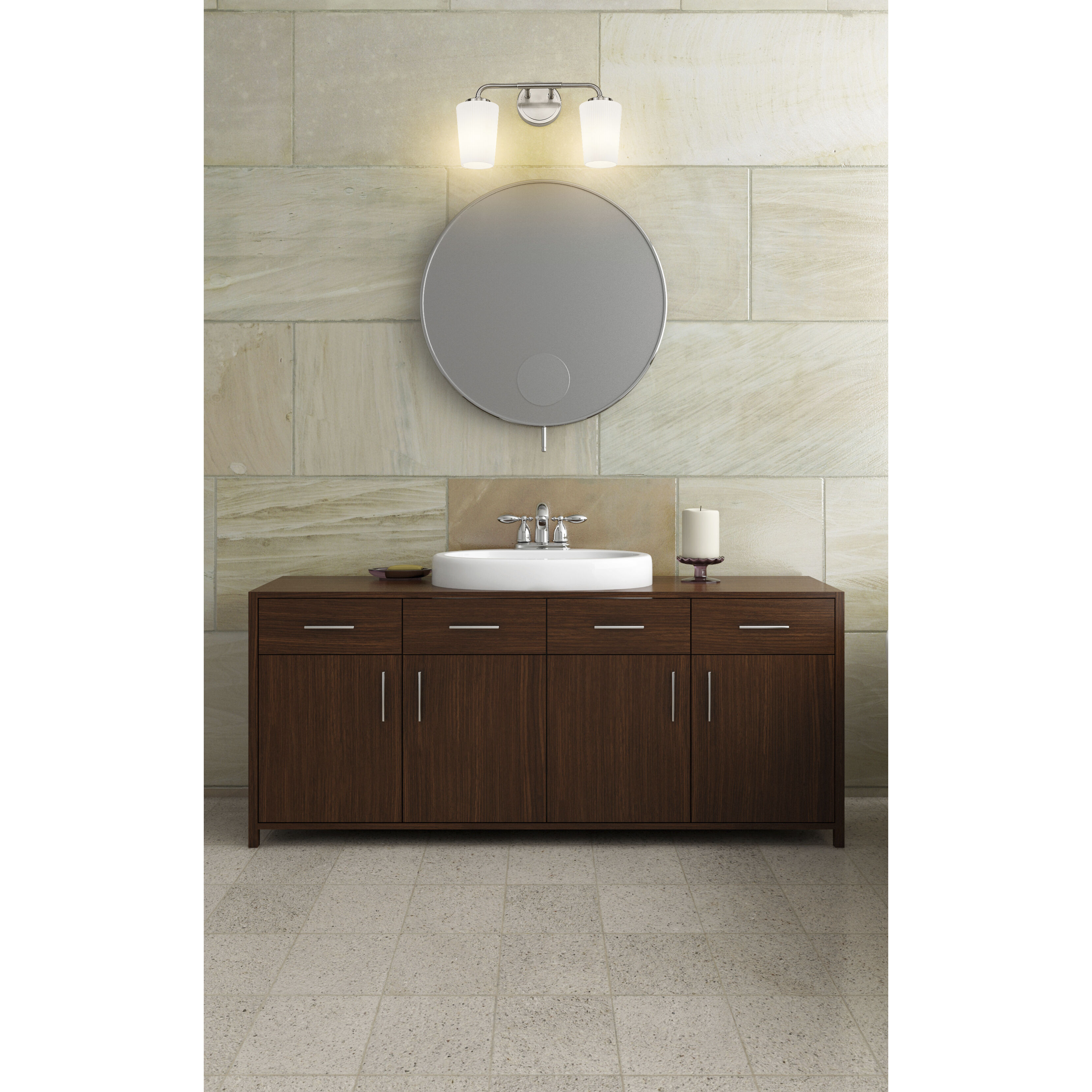 Montford 2 Light 16 inch Brushed Nickel Bath Vanity Light Wall Light