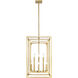 Easton 8 Light 16.5 inch Rubbed Brass Chandelier Ceiling Light