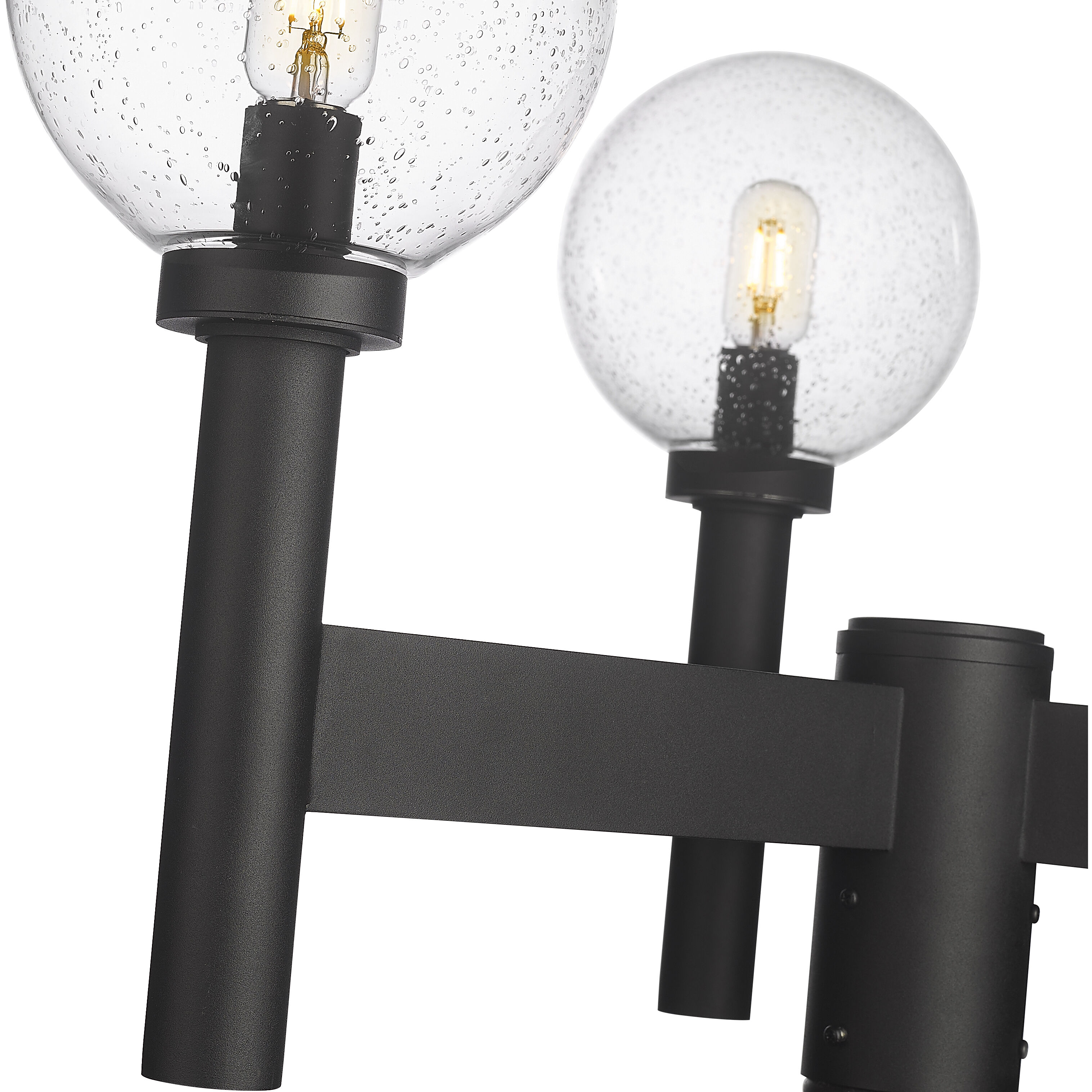 Laurent 3 Light 30 inch Black Outdoor Post Mount Fixture