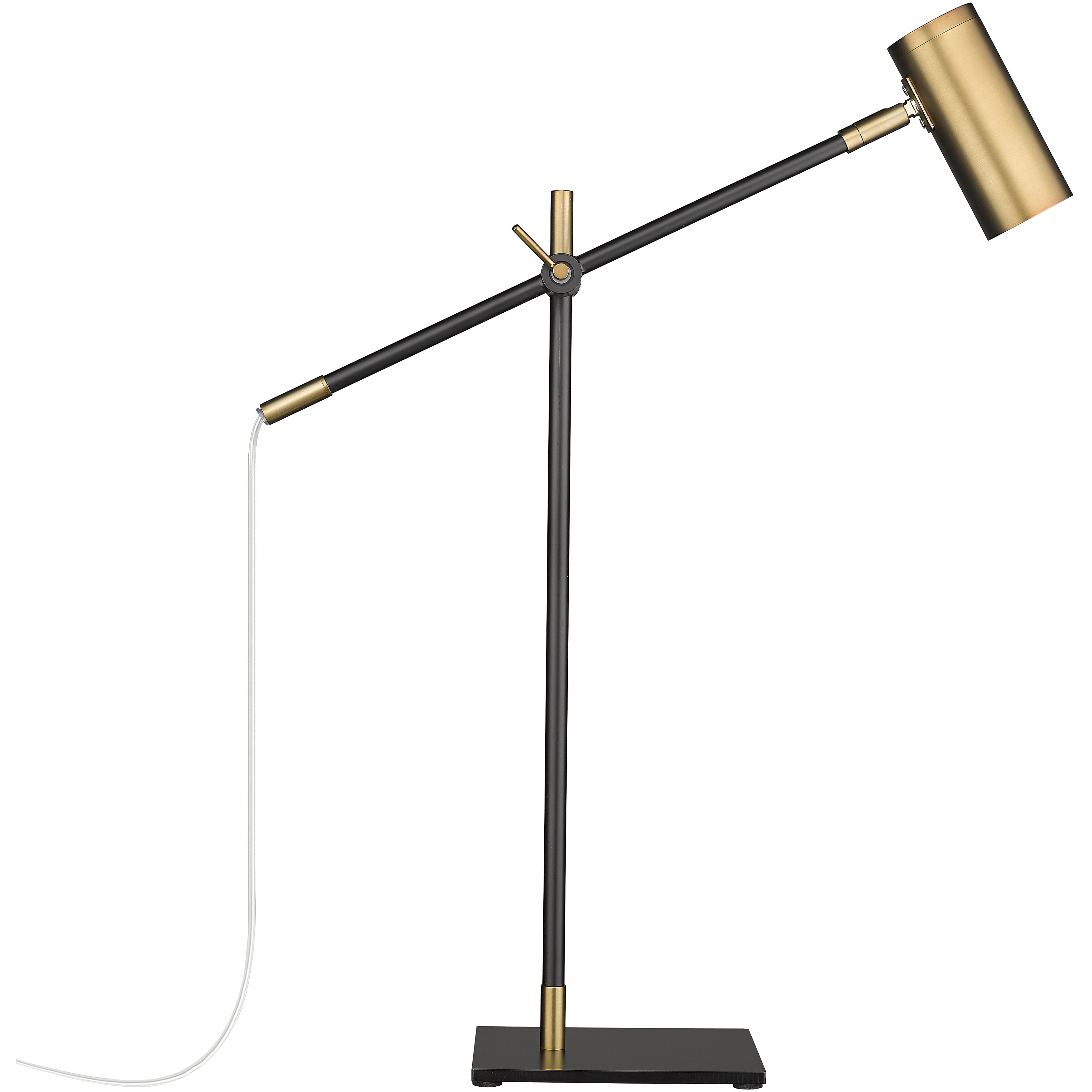 Calumet 21.75 inch 35.00 watt Matte Black and Olde Brass Table Lamp Portable Light in Oil Rubbed Bronze
