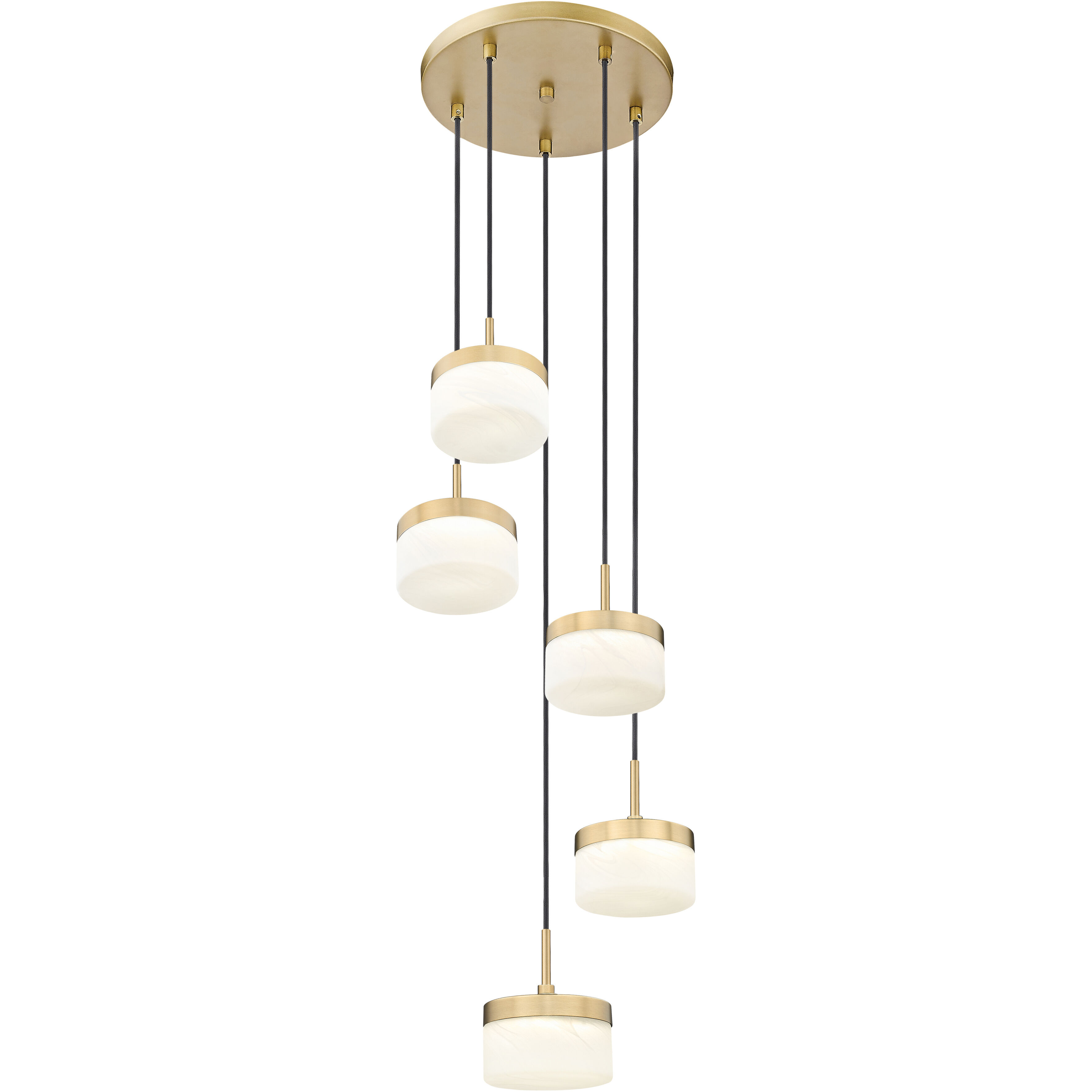 Renaud LED 15.75 inch Modern Gold Chandelier Ceiling Light