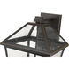 Talbot 3 Light 17.5 inch Oil Rubbed Bronze Outdoor Wall Light in Seedy Glass