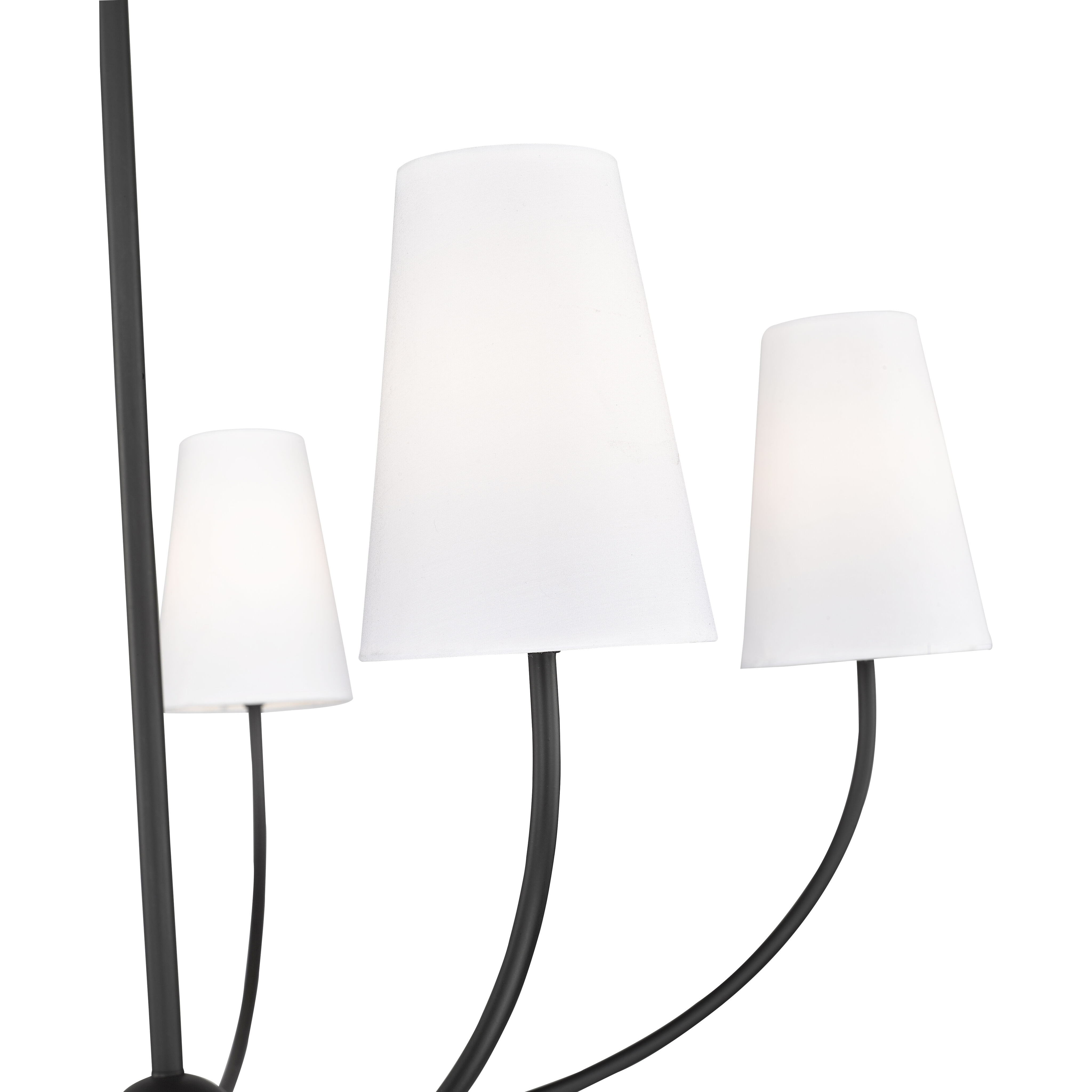Shannon 5 Light 32 inch Matte Black Chandelier Ceiling Light