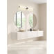 Warwick LED 40.25 inch Brushed Nickel Bathroom Vanity Wall Light