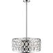 Dealey 6 Light 23.25 inch Chrome Chandelier Ceiling Light