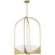 Devon 6 Light 24 inch Modern Gold Chandelier Ceiling Light