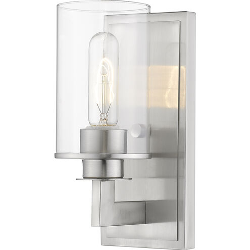Savannah 1 Light 4.5 inch Brushed Nickel Wall Sconce Wall Light