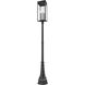 Nova 5 Light 117 inch Black Outdoor Post Mounted Fixture