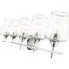 Joliet 5 Light 38 inch Chrome Vanity Wall Light