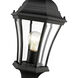 Wakefield 1 Light 24 inch Black Outdoor Pier Mounted Fixture