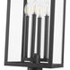 Nova 4 Light 27.5 inch Black Outdoor Post Mount Fixture