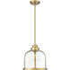 Burren 1 Light 12.25 inch Heritage Brass Pendant Ceiling Light