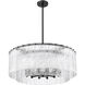 Glacier 12 Light 33 inch Matte Black Pendant Ceiling Light
