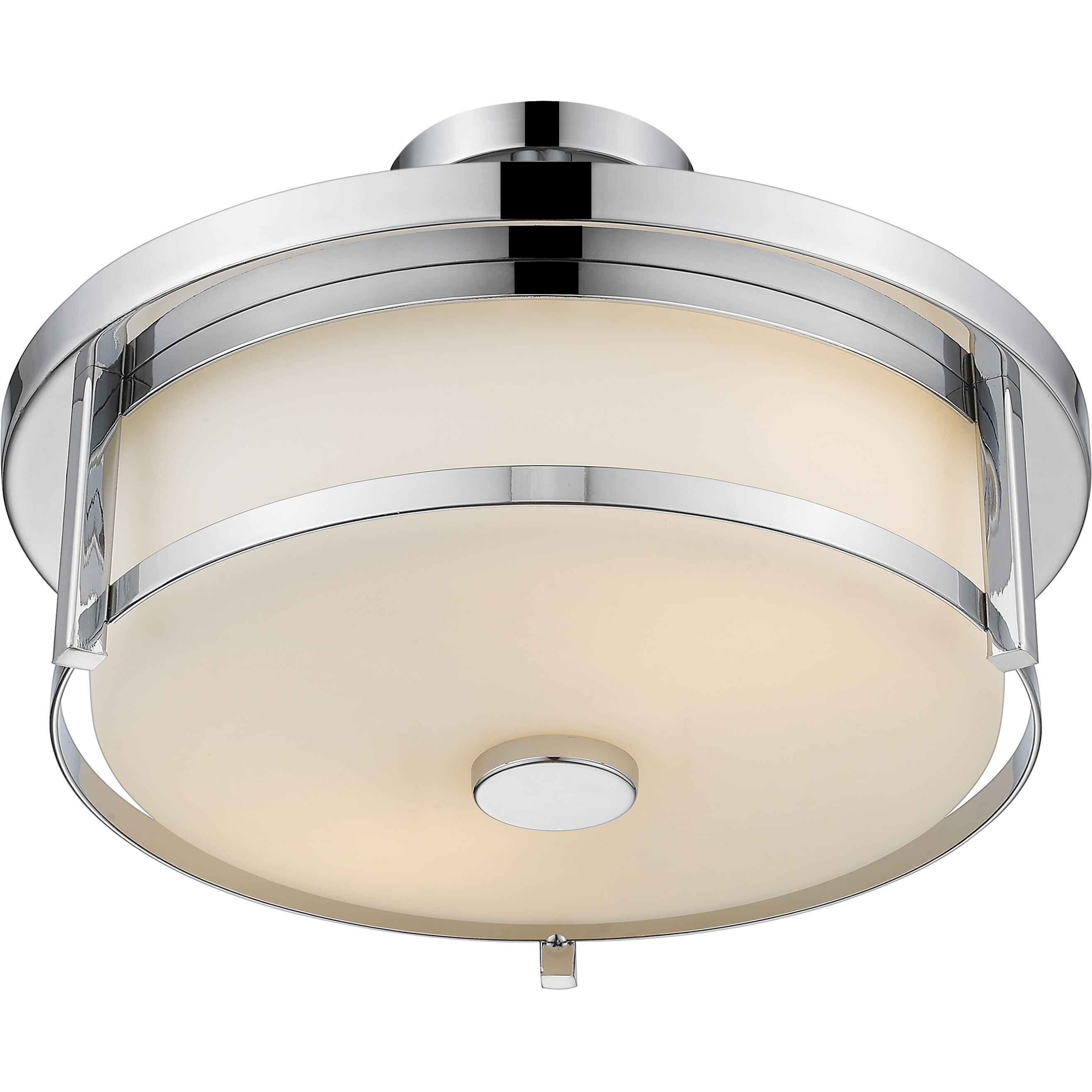 Savannah 3 Light 15.75 inch Chrome Semi Flush Mount Ceiling Light