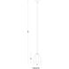 Oren 1 Light 8 inch Modern Gold Pendant Ceiling Light