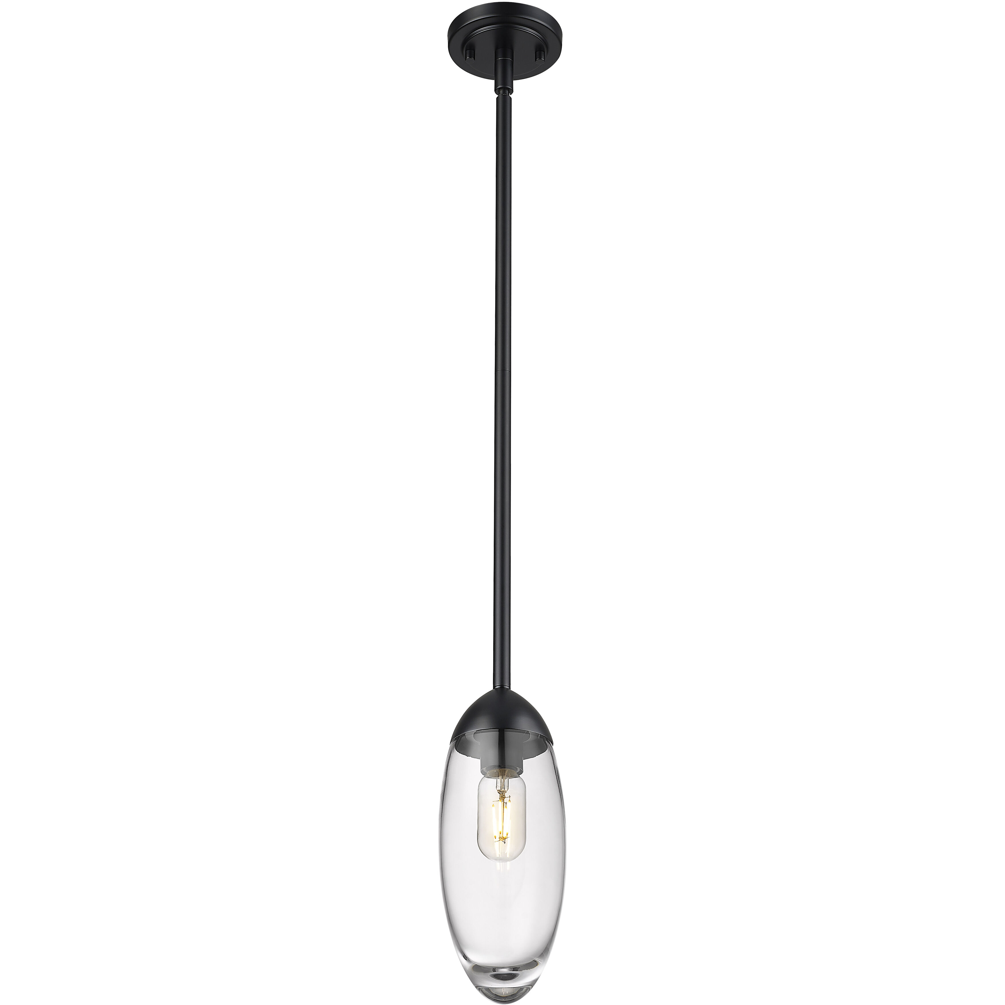 Arden 1 Light 4.5 inch Matte Black Pendant Ceiling Light