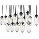 Arden 17 Light 42 inch Matte Black Linear Chandelier Ceiling Light