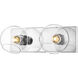 Marquee 2 Light 16 inch Chrome Wall Sconce Wall Light in 2.9
