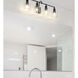 Bryant 4 Light 32 inch Matte Black Vanity Wall Light