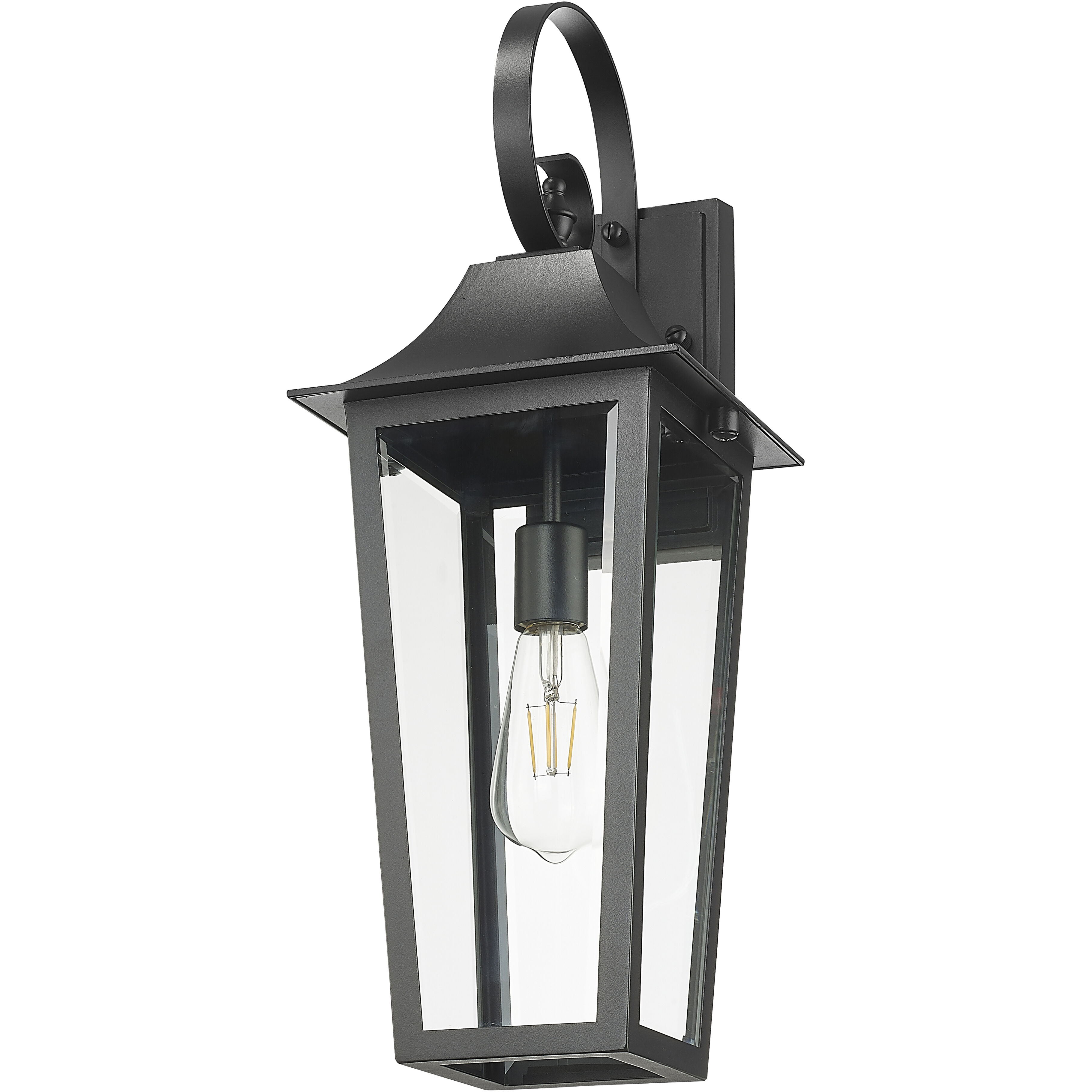 Gannon Outdoor Wall Light in Black, G9