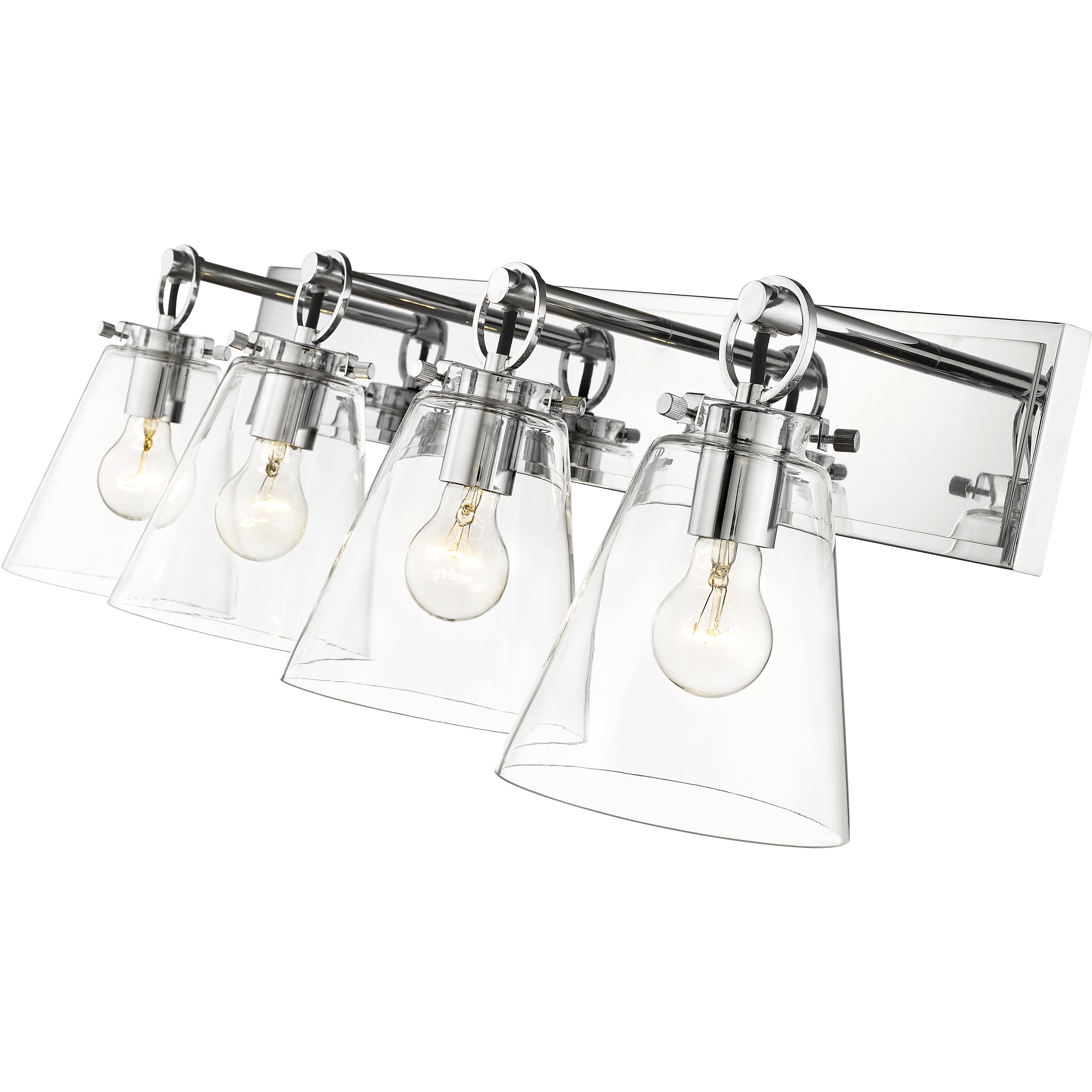 Harper 4 Light 31.25 inch Chrome Vanity Wall Light