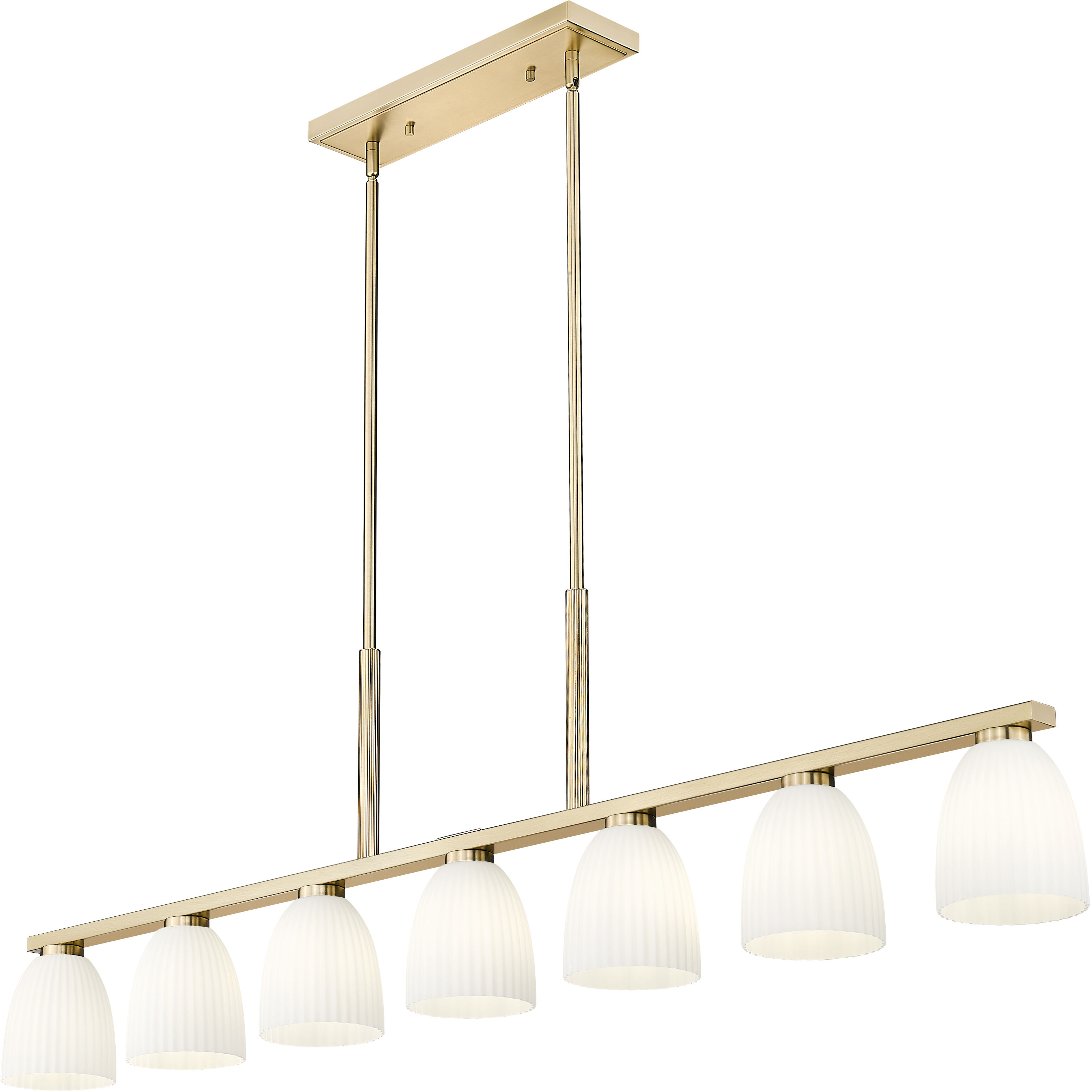 Naya Linear Chandelier Ceiling Light in Modern Gold