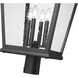 Raphael 4 Light 33 inch Sand Black Outdoor Post Mount Fixture in Soft Sand Black