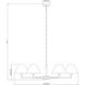 Leila 6 Light 44 inch Matte Black Chandelier Ceiling Light