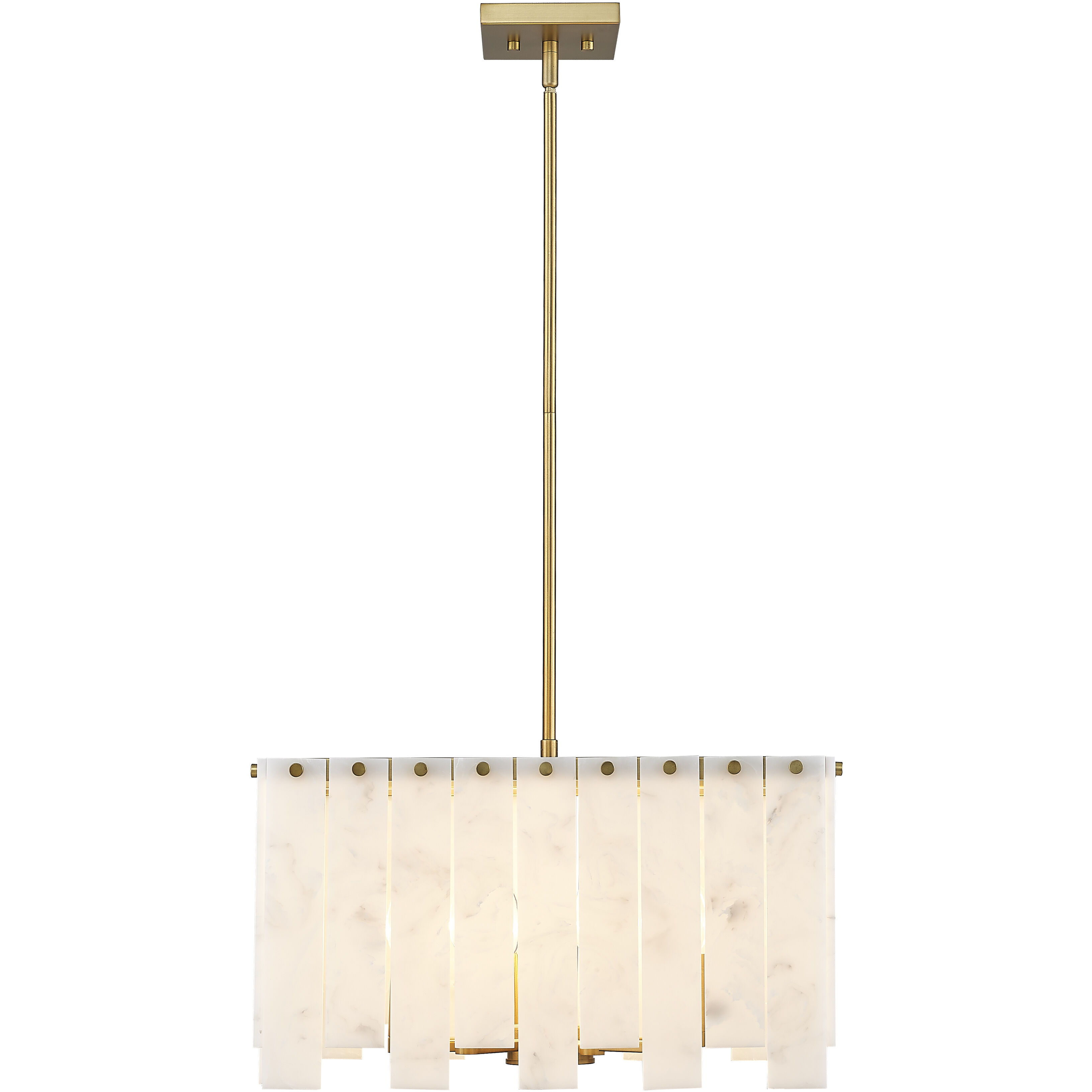 Viviana 8 Light 19.75 inch Rubbed Brass Chandelier Ceiling Light