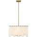 Viviana 8 Light 19.75 inch Rubbed Brass Chandelier Ceiling Light