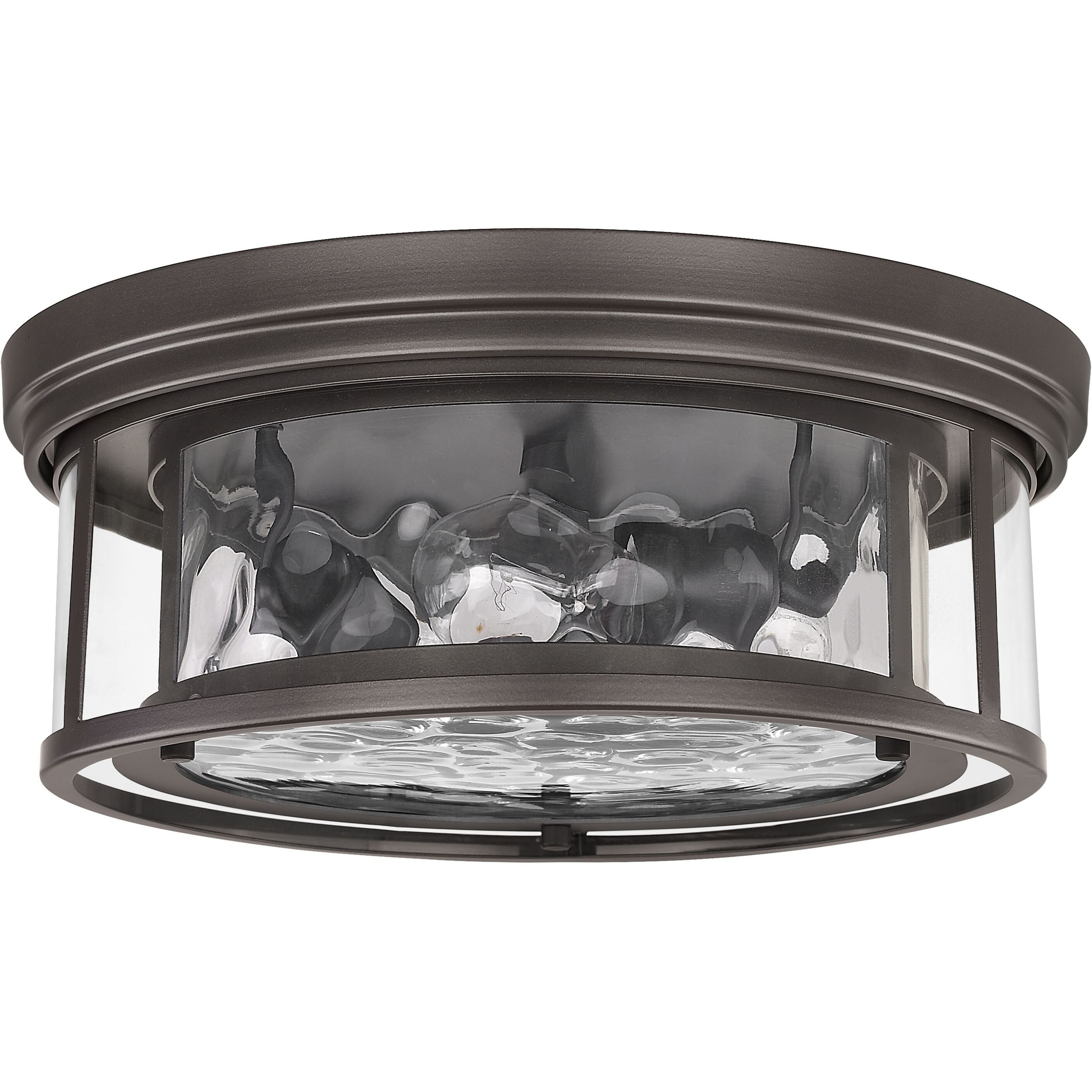 Clarion 3 Light 16 inch Bronze Flush Mount Ceiling Light