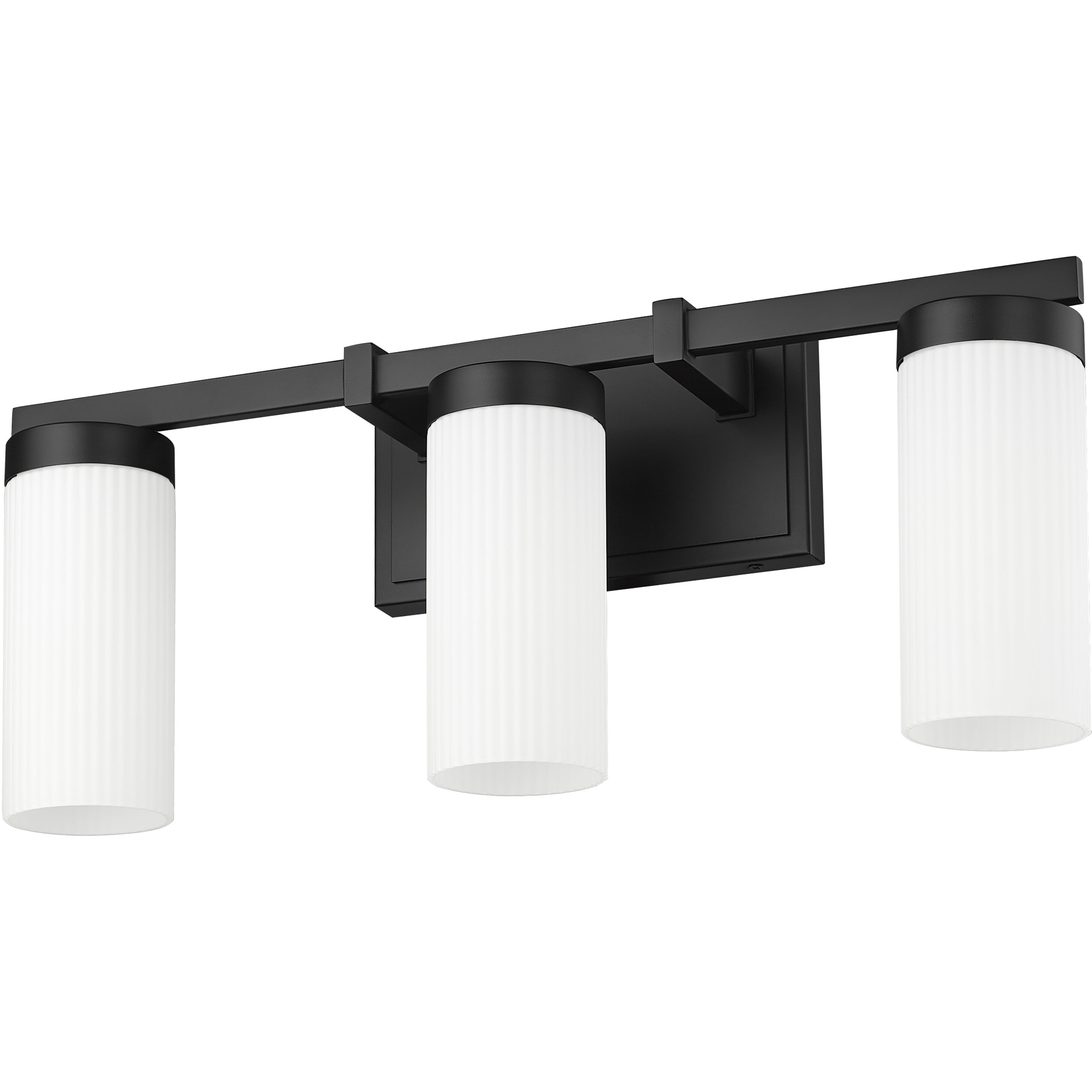 Danica 3 Light 20.5 inch Matte Black Bath Vanity Light Wall Light