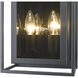 Infinity 2 Light 8.25 inch Misty Charcoal Wall Sconce Wall Light