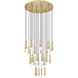 Stari 27 Light 36 inch Modern Gold Chandelier Ceiling Light