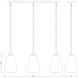 Ayra 3 Light 36 inch Olde Brass Linear Chandelier Ceiling Light