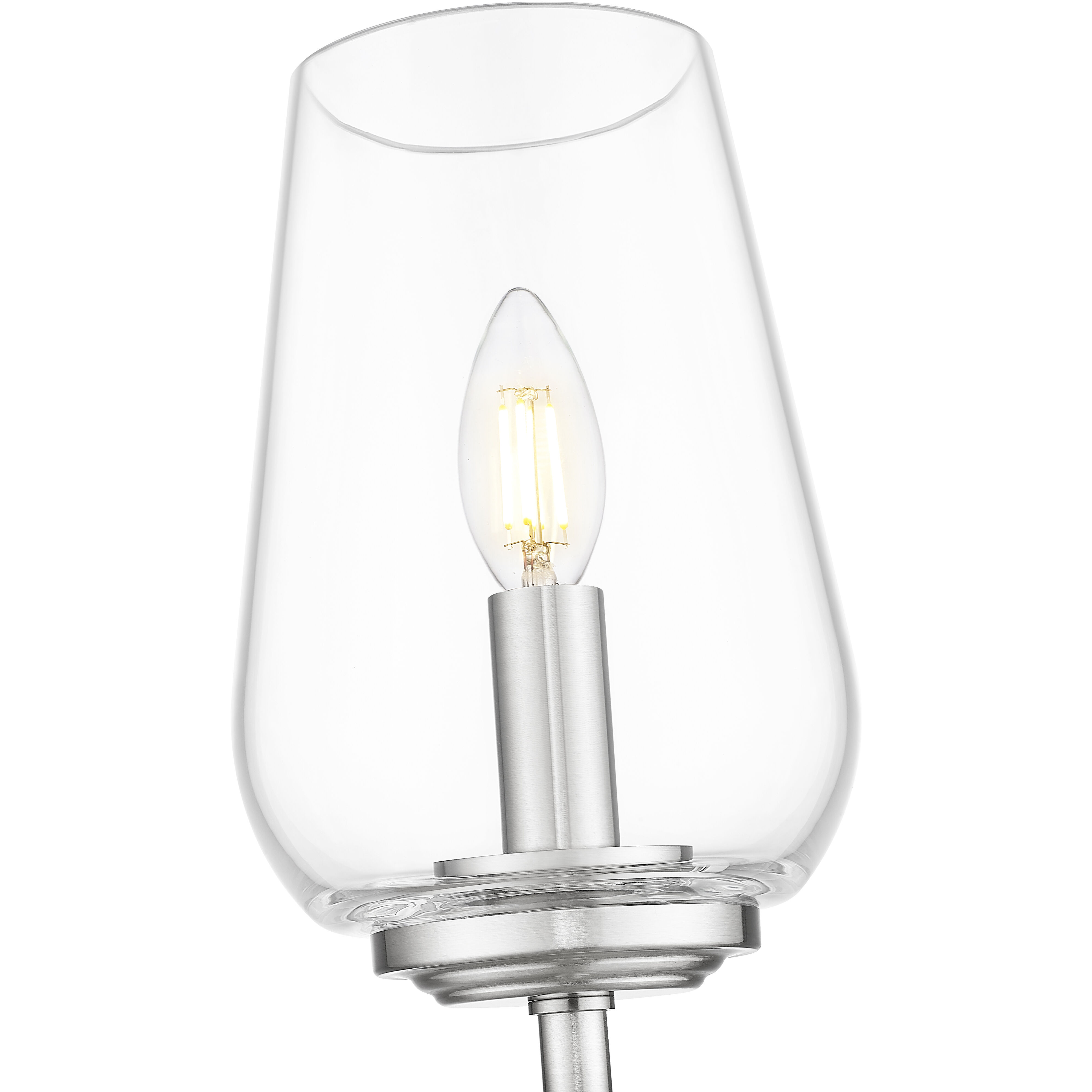 Dominique Wall Sconce Wall Light in Brushed Nickel