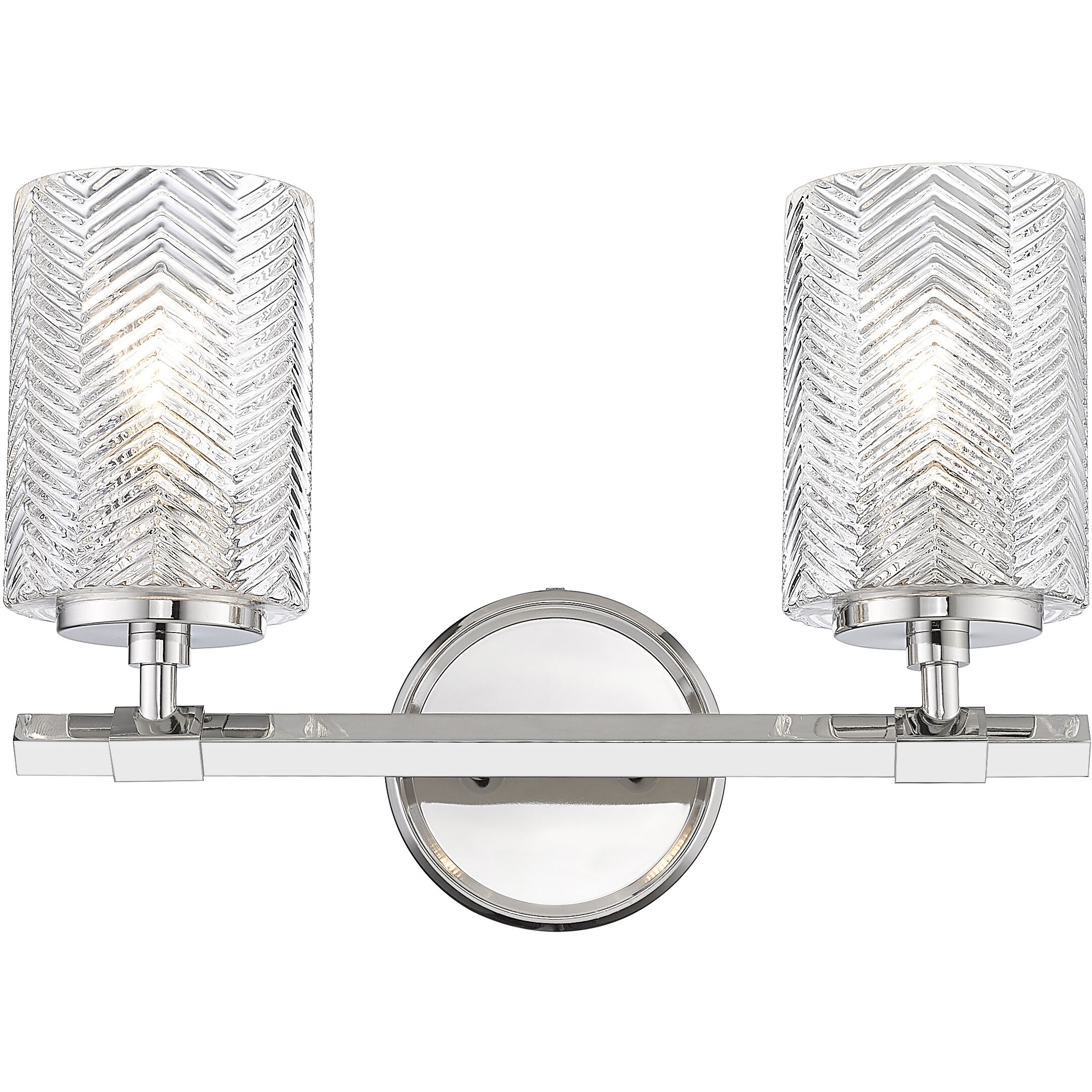 Dover Street 2 Light 14.25 inch Polished Nickel Vanity Wall Light