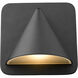 Obelisk LED 6.25 inch Black Outdoor Wall Light