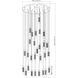 Stari 27 Light 36 inch Modern Gold Chandelier Ceiling Light