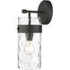 Fontaine 1 Light 5.5 inch Matte Black Wall Sconce Wall Light