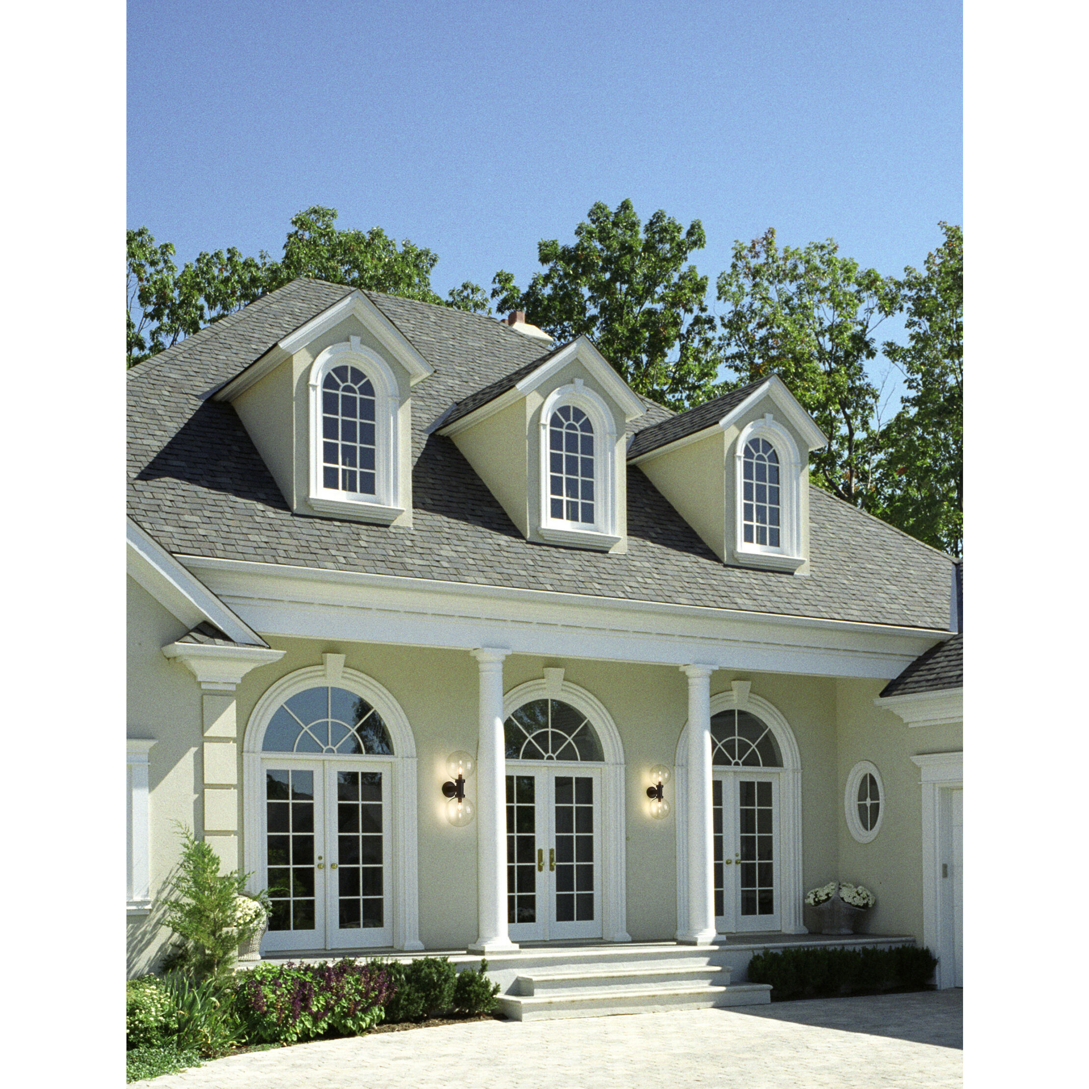 Laurent 2 Light 30 inch Black Outdoor Wall Light