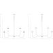 Allistair 10 Light 42 inch Matte Black Chandelier Ceiling Light